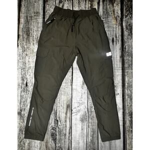 RAWGEAR Activewear Utility Cargo High Reflective Green Jogger Pants Mens Medium